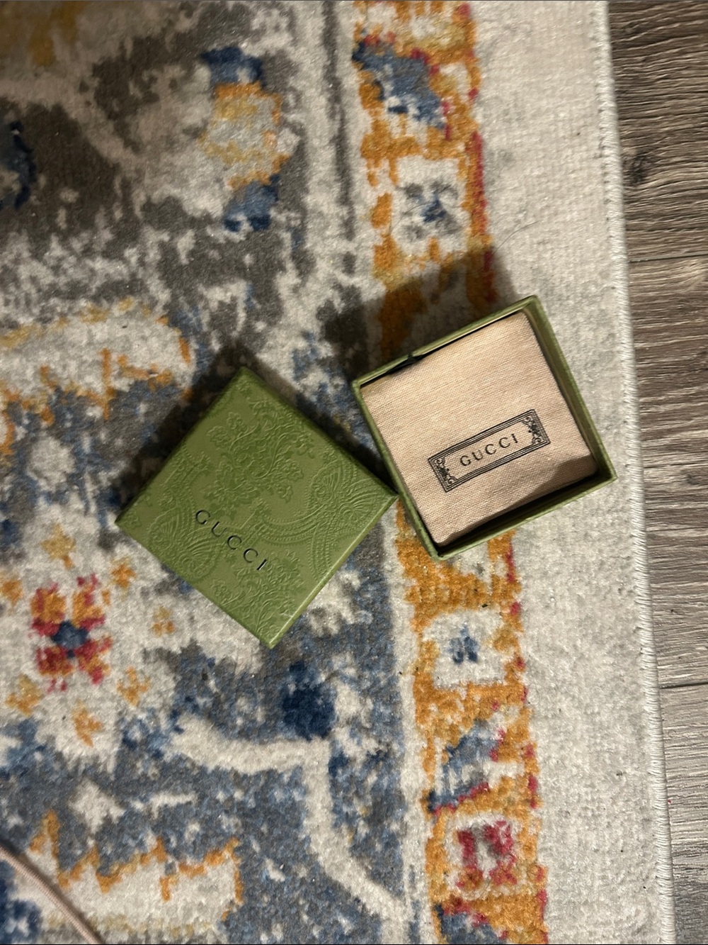 Gucci Light Green Patterned Gift Box—Box Only - Picture 3 of 5